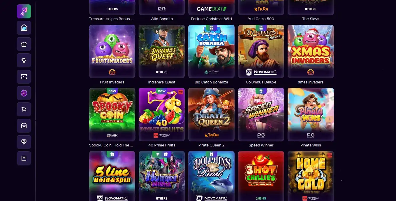Игровой процесс в Spin City casino